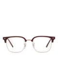 Ray-Ban Clubmaster square-frame glasses - Red