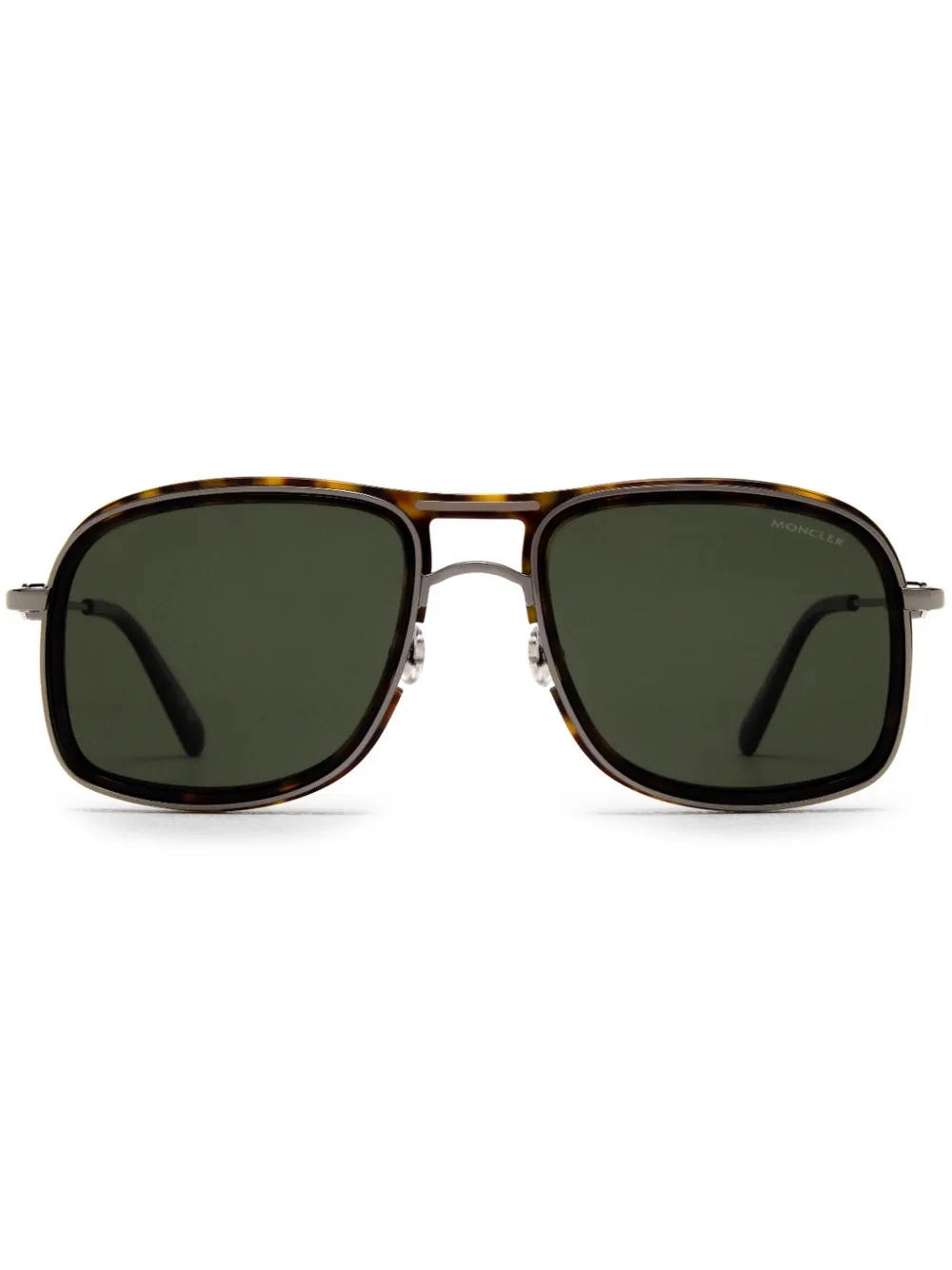 Moncler Eyewear Kontour zonnebril met vierkant montuur Bruin