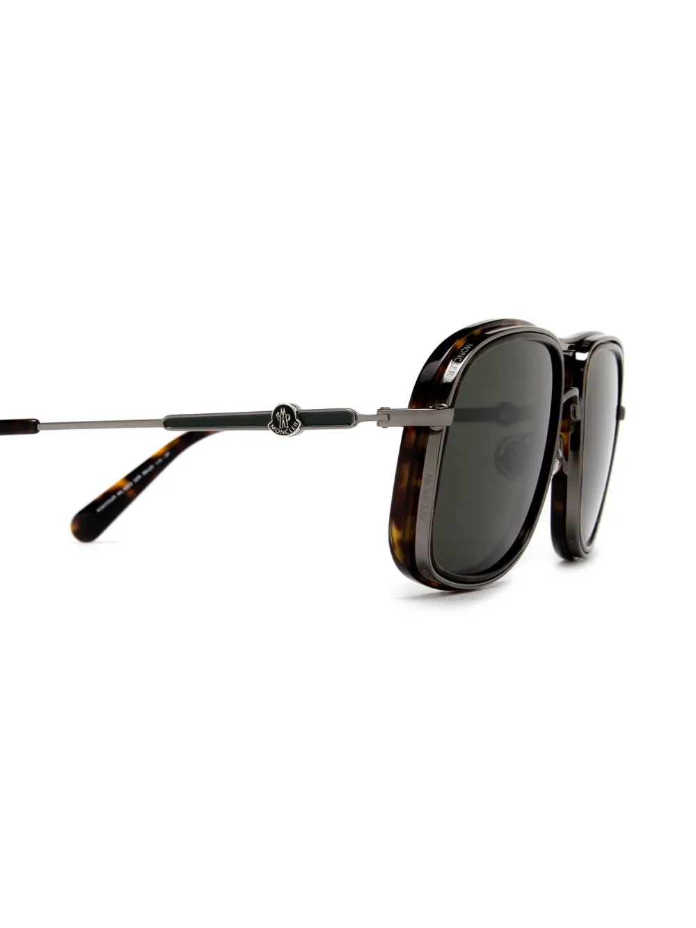 Moncler Eyewear Kontour zonnebril met vierkant montuur Bruin