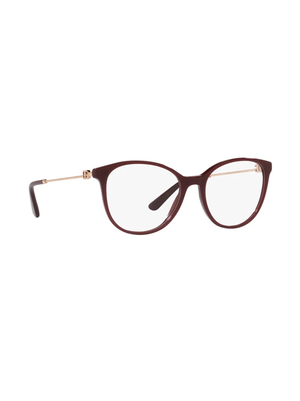 Dolce & Gabbana Eyewear Bril met logoplakkaat Rood