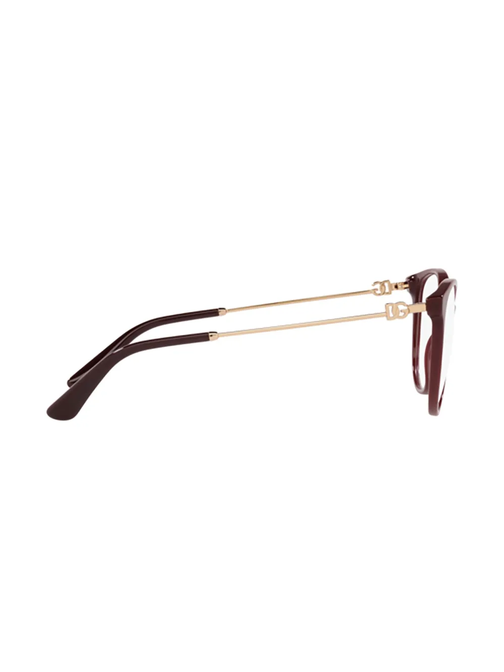 Dolce & Gabbana Eyewear Bril met logoplakkaat Rood