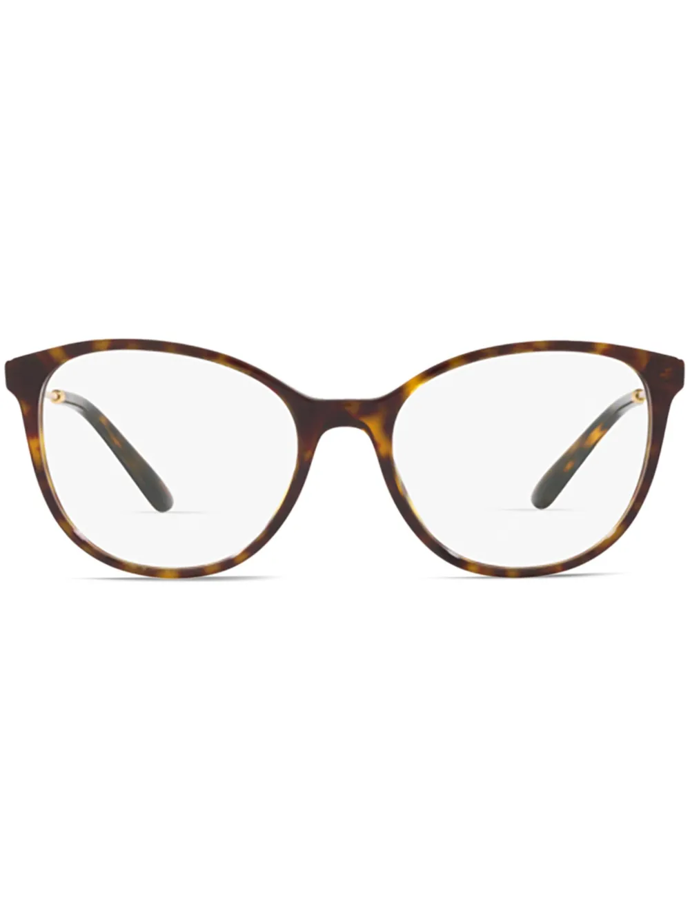 Dolce & Gabbana Eyewear Occhiali con placca logo - Marrone