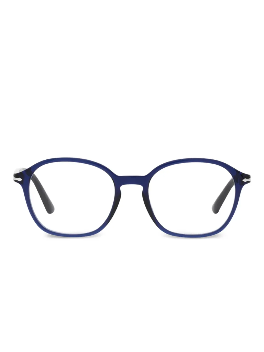 Persol Bril met rond montuur Blauw