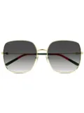 Gucci Eyewear square-frame sunglasses - Gold
