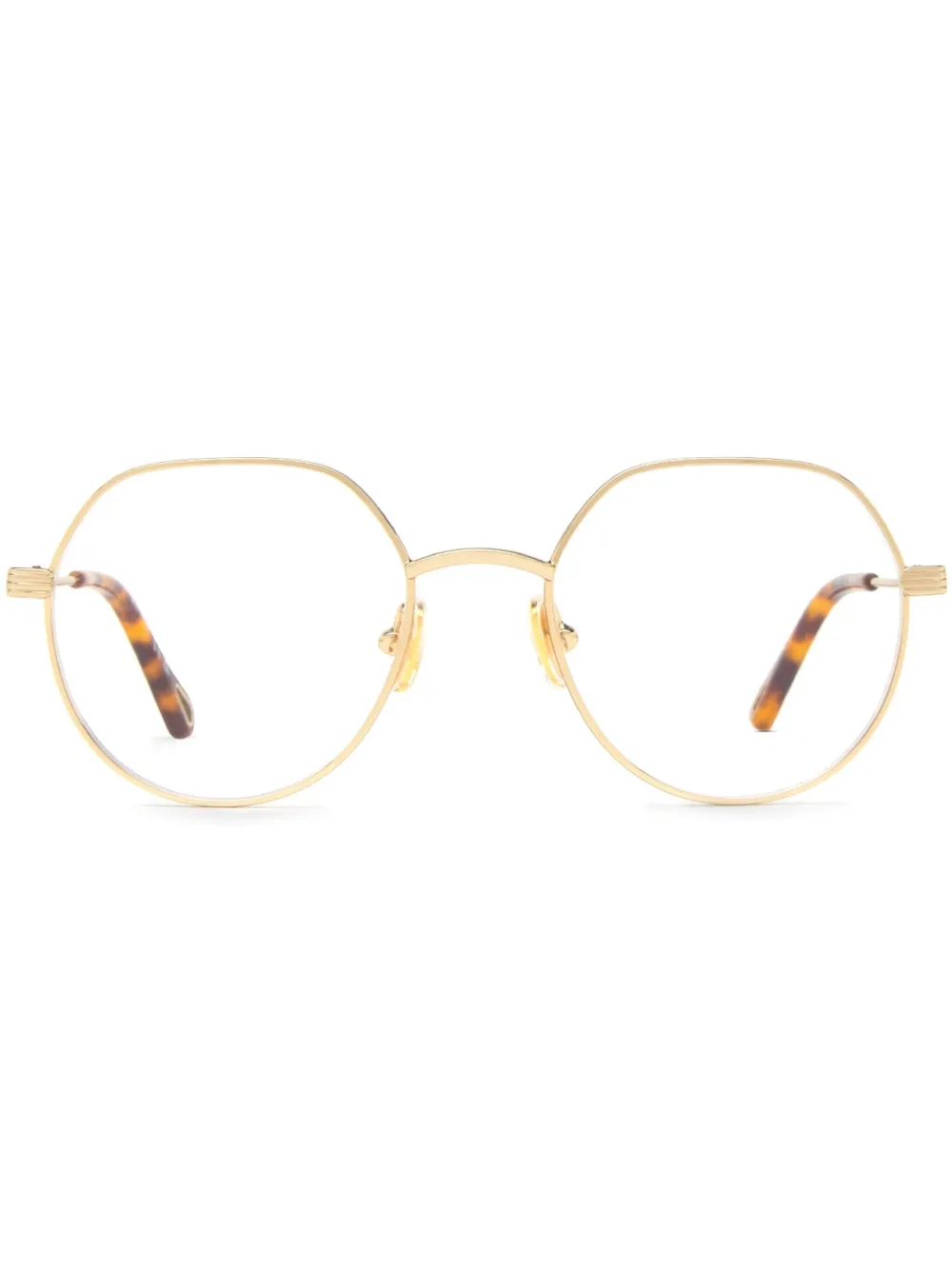 Chloé Eyewear round-frame glasses | Gold | Image 1