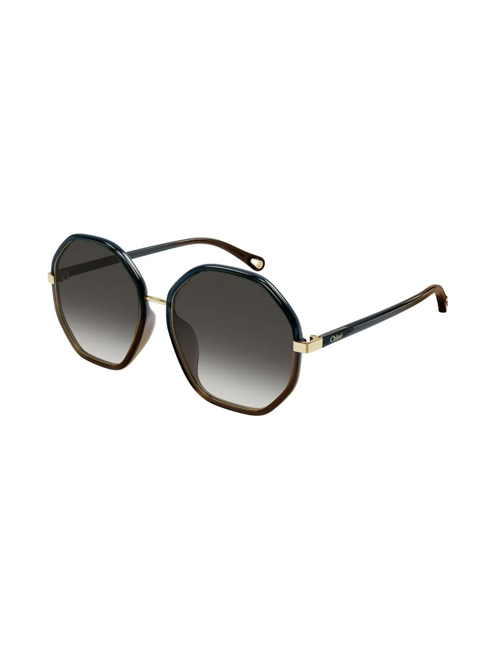 Chloé Eyewear Zonnebril met geometrisch montuur - Grijs