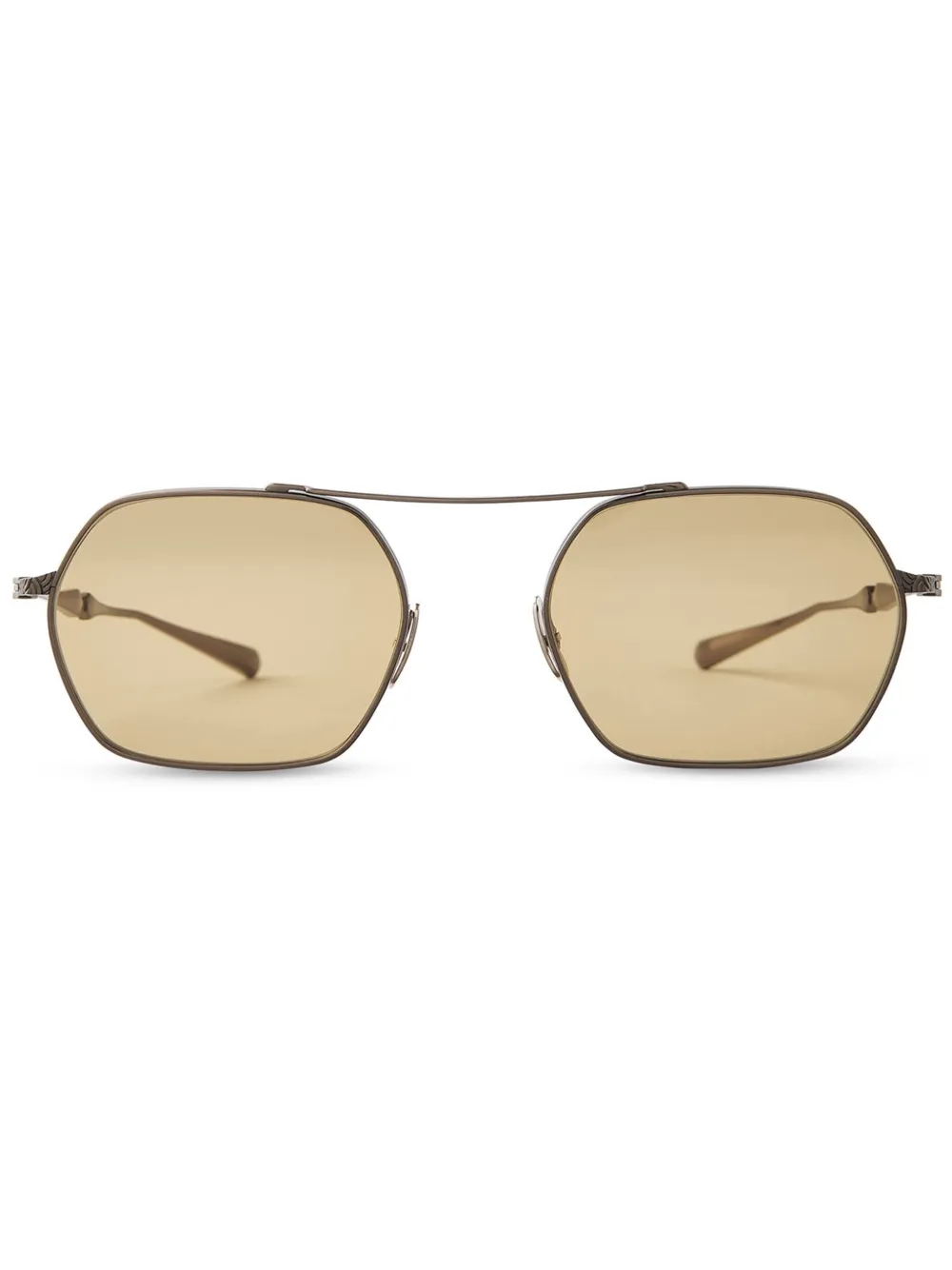 MR. LEIGHT Ryder S zonnebril met geometrisch montuur Zilver