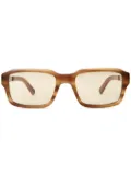 MR. LEIGHT Kane C rectangle-frame glasses - Brown