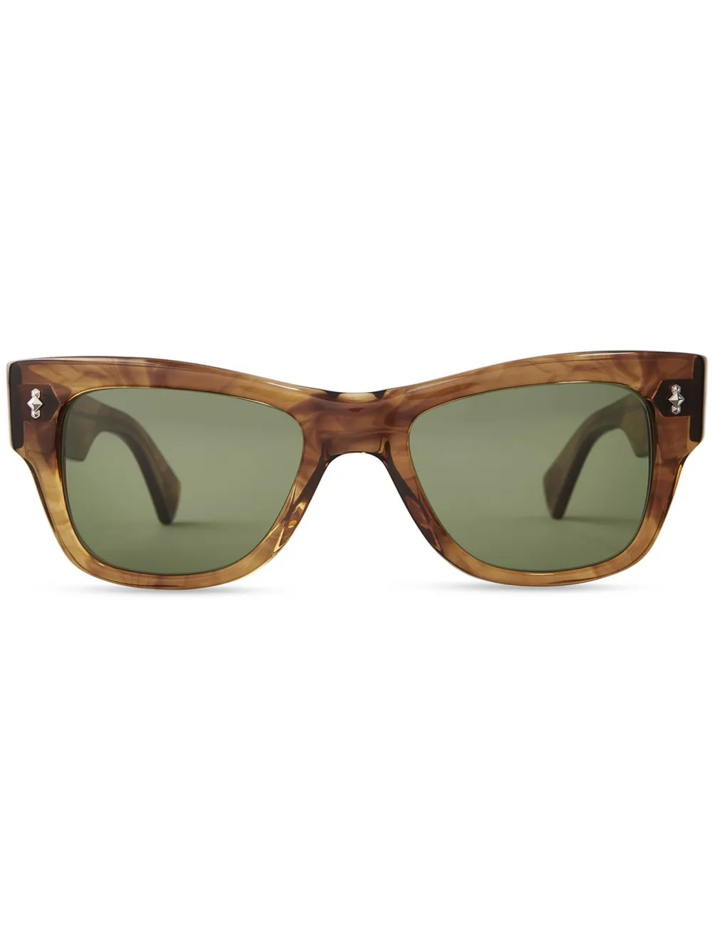 MR. LEIGHT Duke S zonnebril met vierkant montuur Bruin