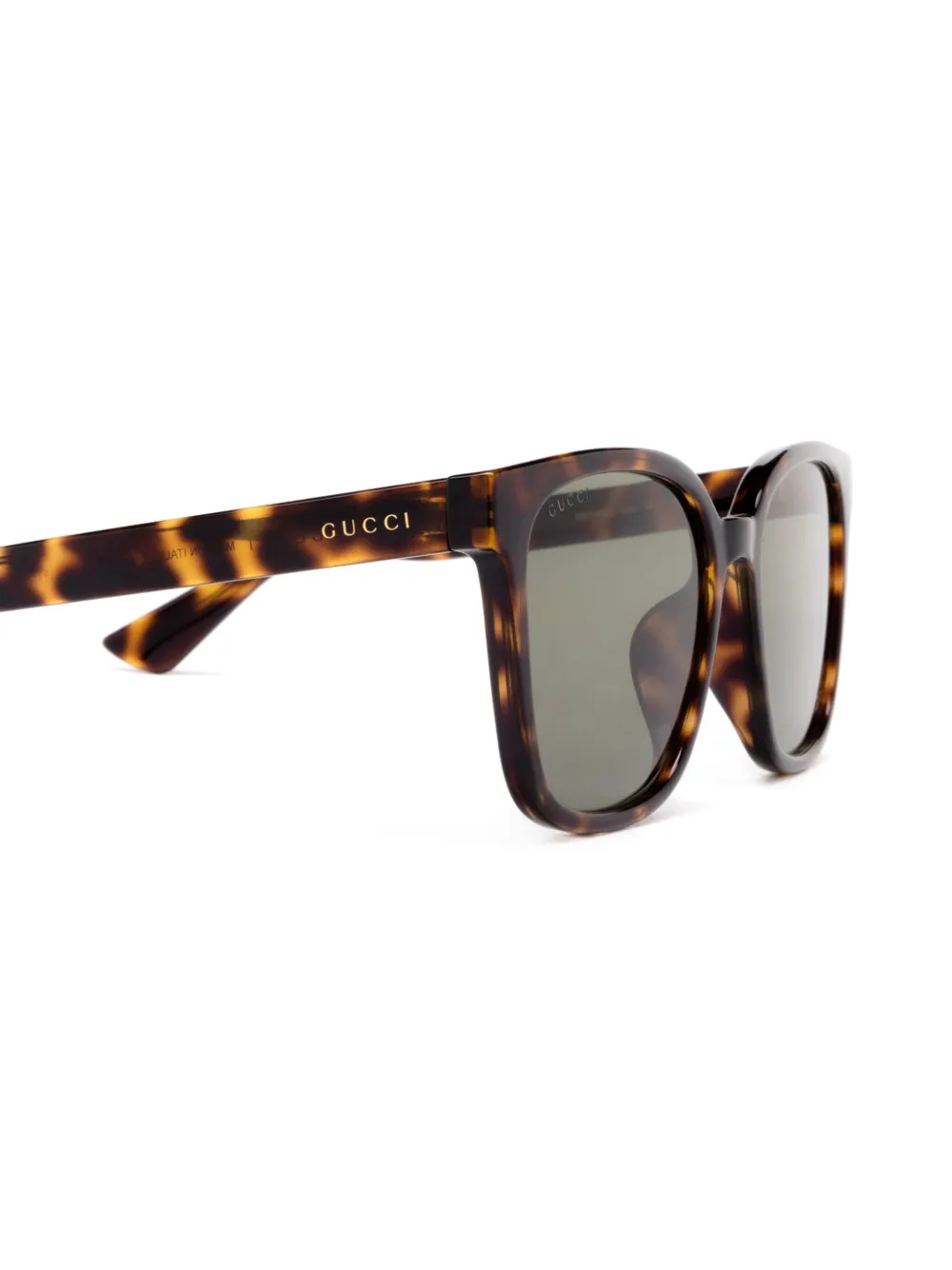 Gucci Eyewear Zonnebril met vierkant montuur Bruin