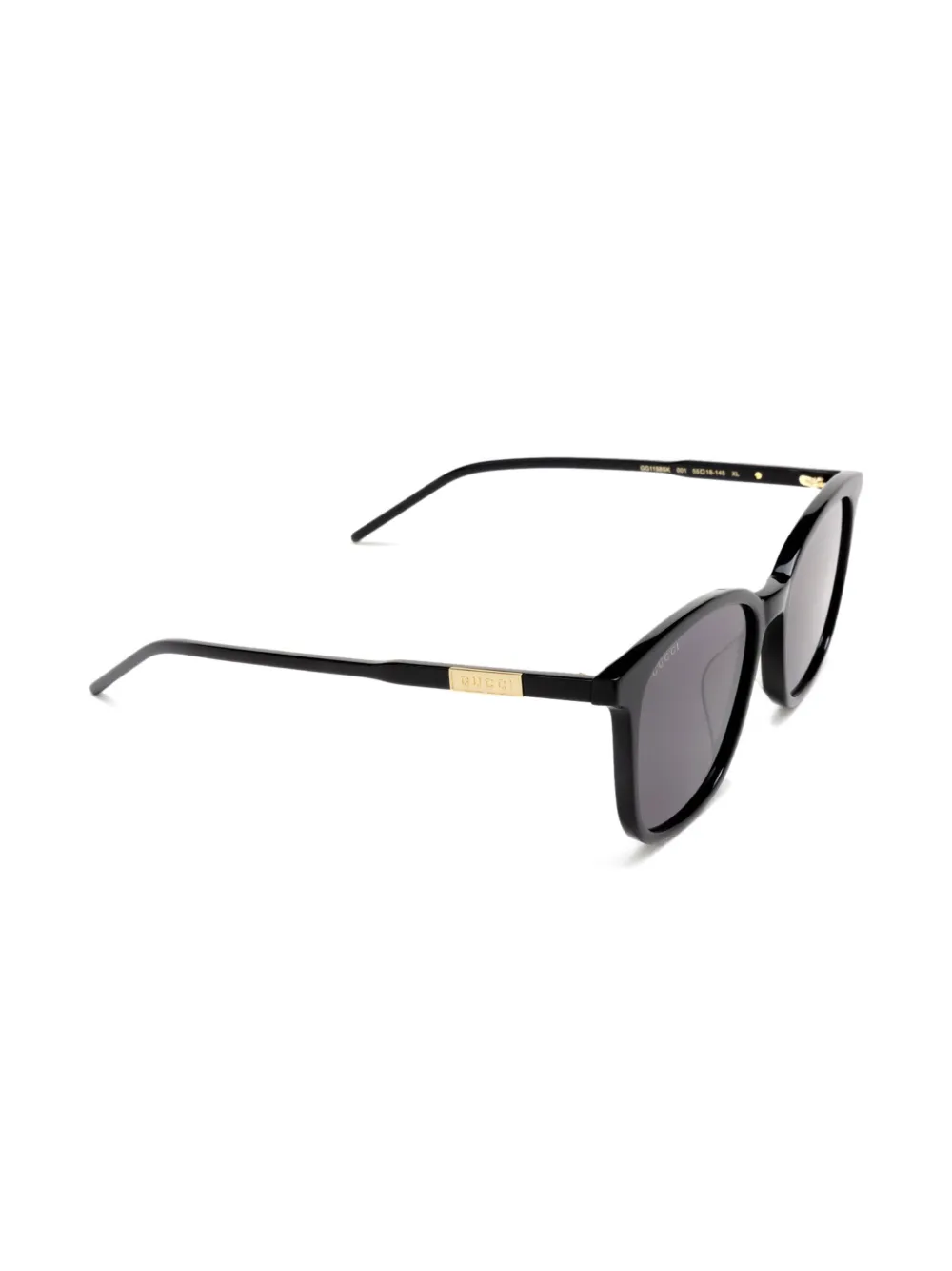 Gucci Eyewear Zonnebril met rond montuur Zwart