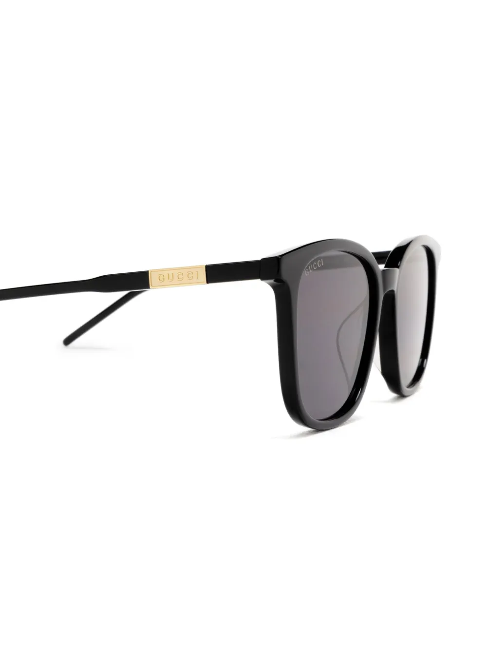 Gucci Eyewear Zonnebril met rond montuur Zwart