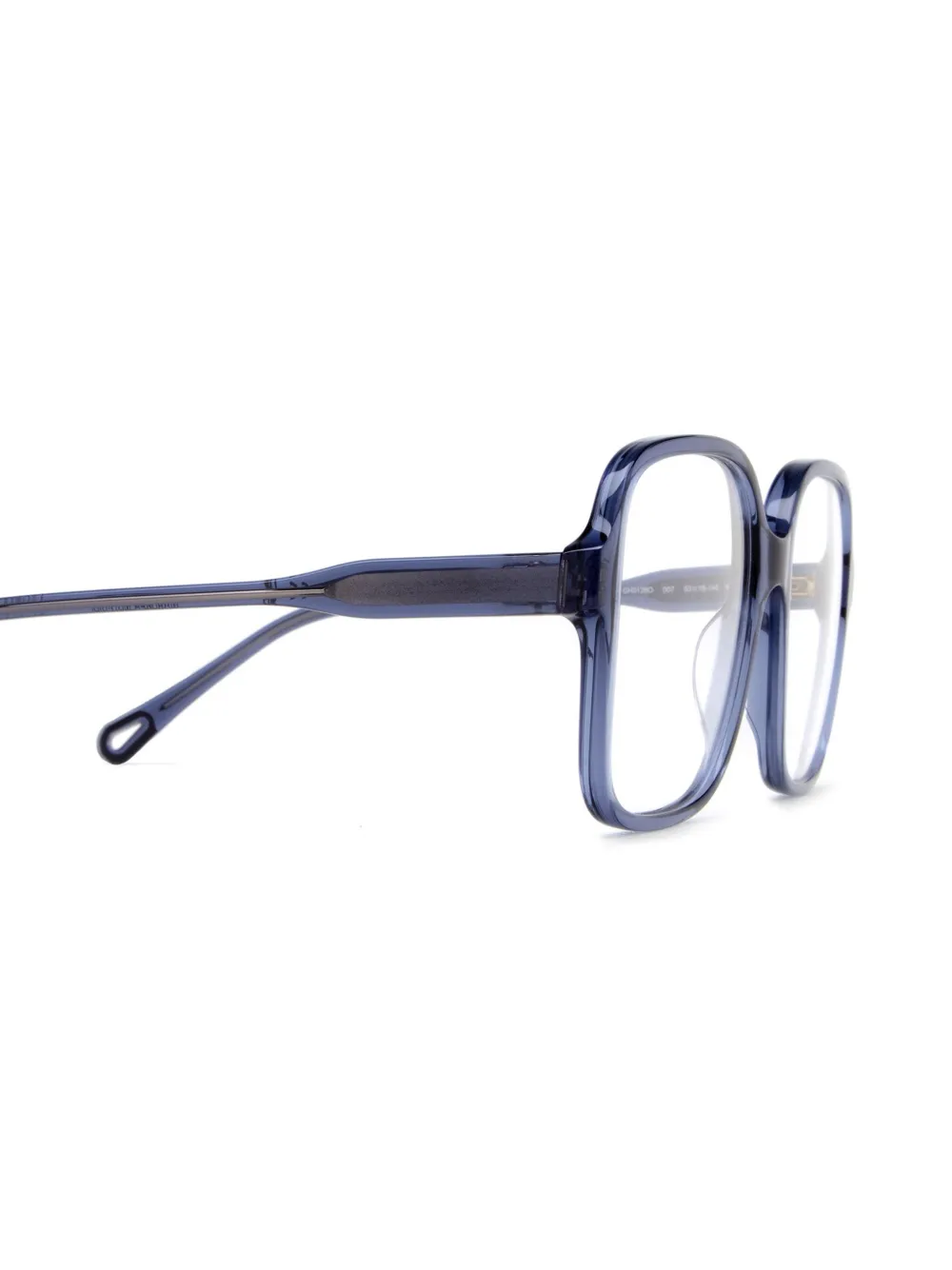 Chloé Eyewear Bril met oversized montuur Blauw