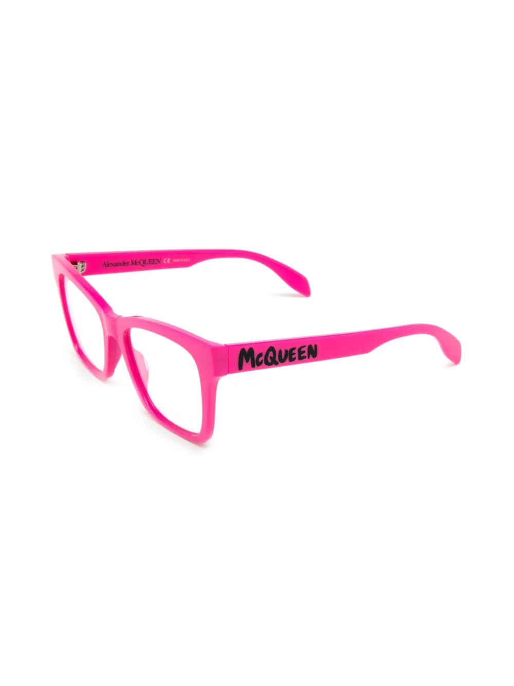 Alexander McQueen Eyewear Bril met vierkant montuur Roze