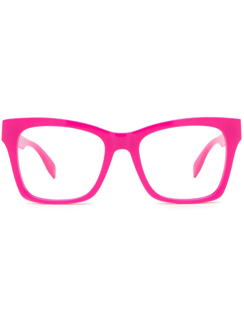 Alexander McQueen Eyewear square-frame glasses | Pink | Image 1