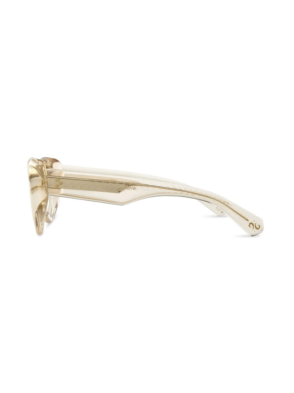 MR. LEIGHT Reveler S zonnebril met ovalen montuur Beige