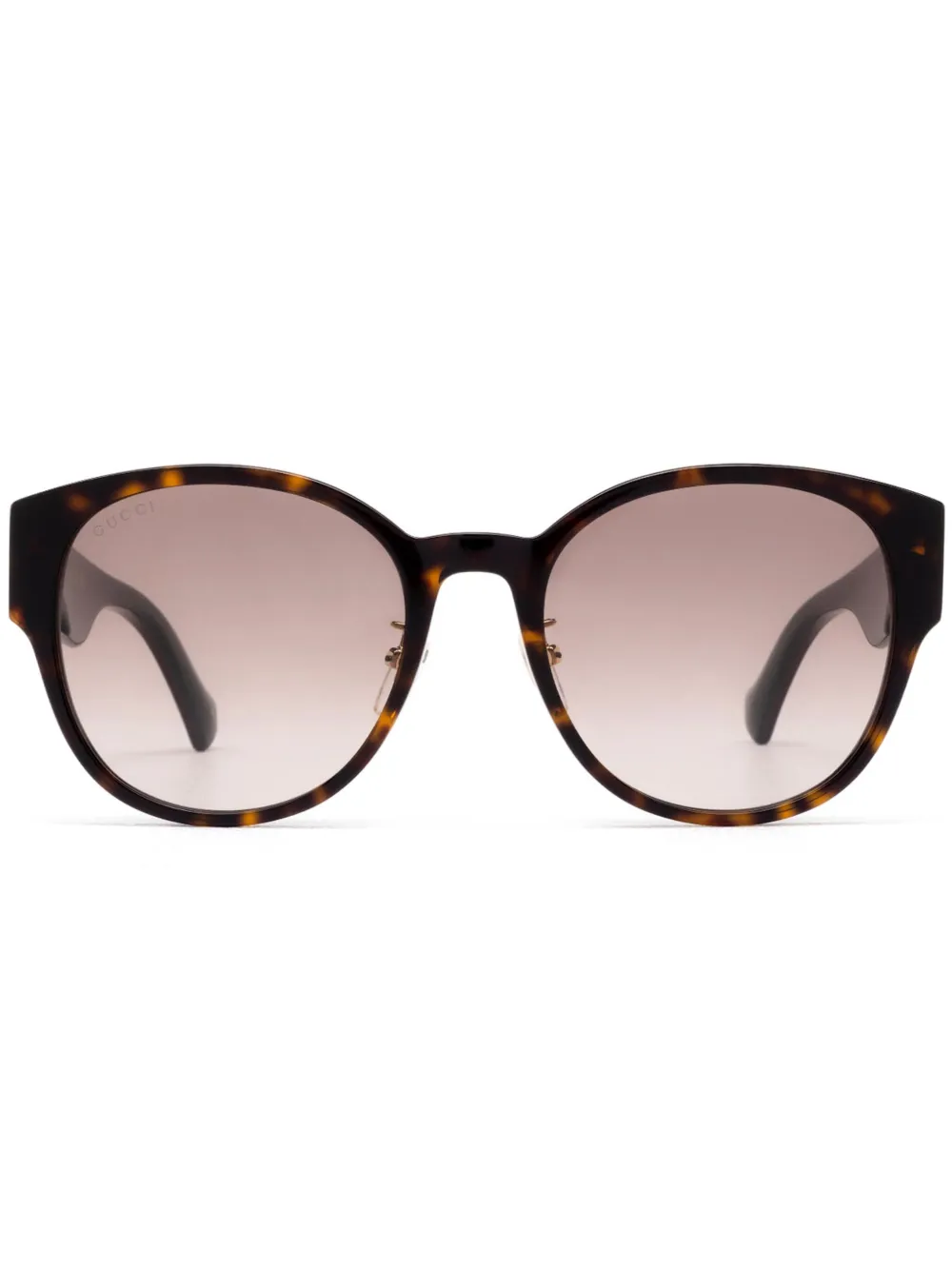Gucci Eyewear Zonnebril met rond montuur Bruin
