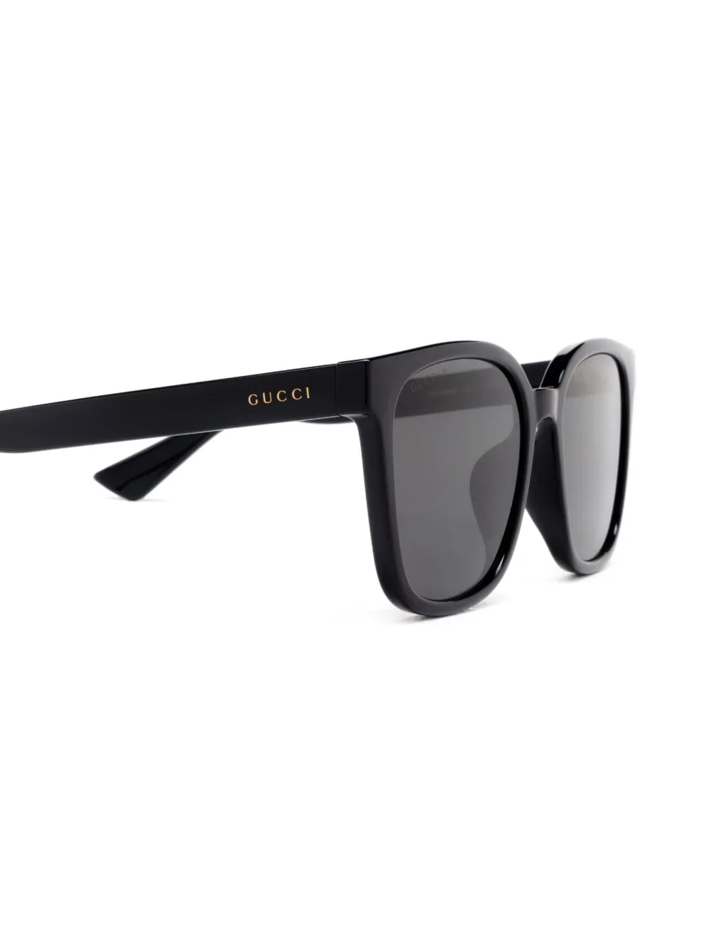 Gucci Eyewear Zonnebril met vierkant montuur Zwart