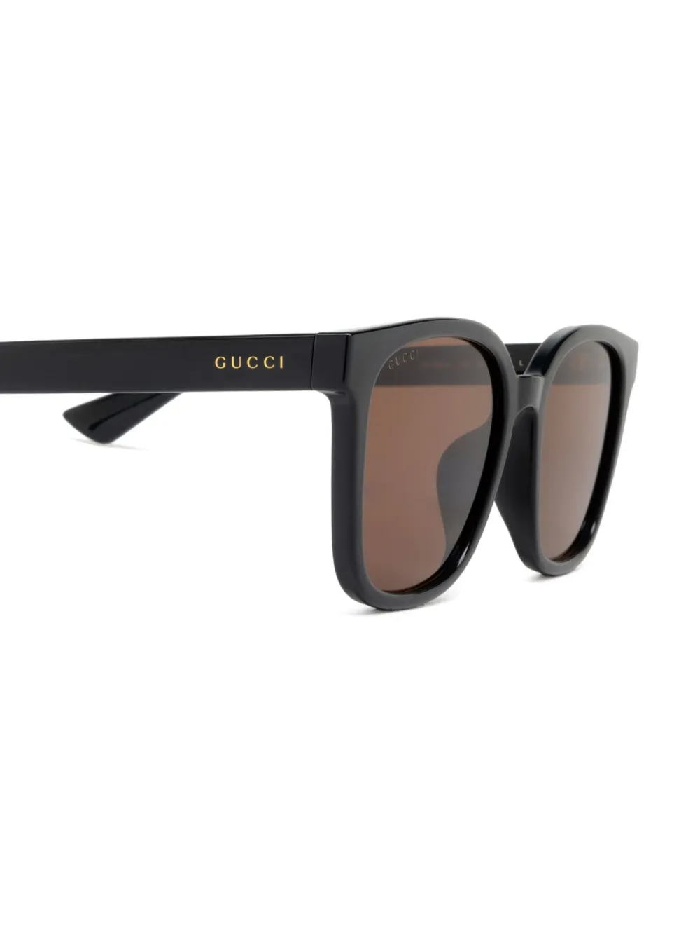 Gucci Eyewear Zonnebril met vierkant montuur Grijs