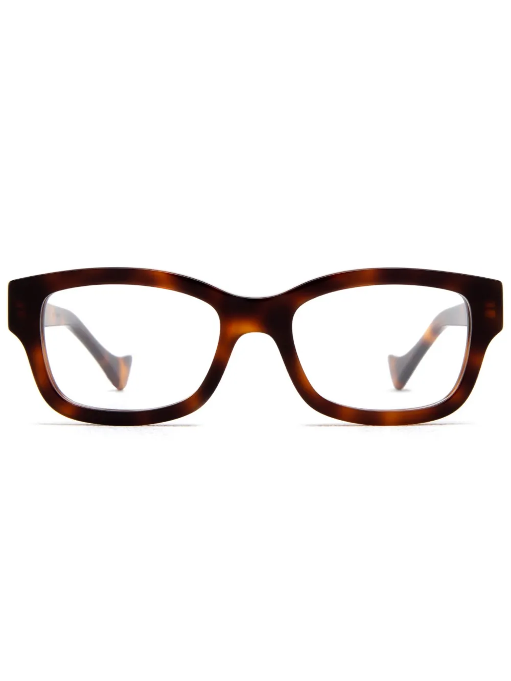 Gucci Eyewear Bril met rechthoekig montuur Bruin