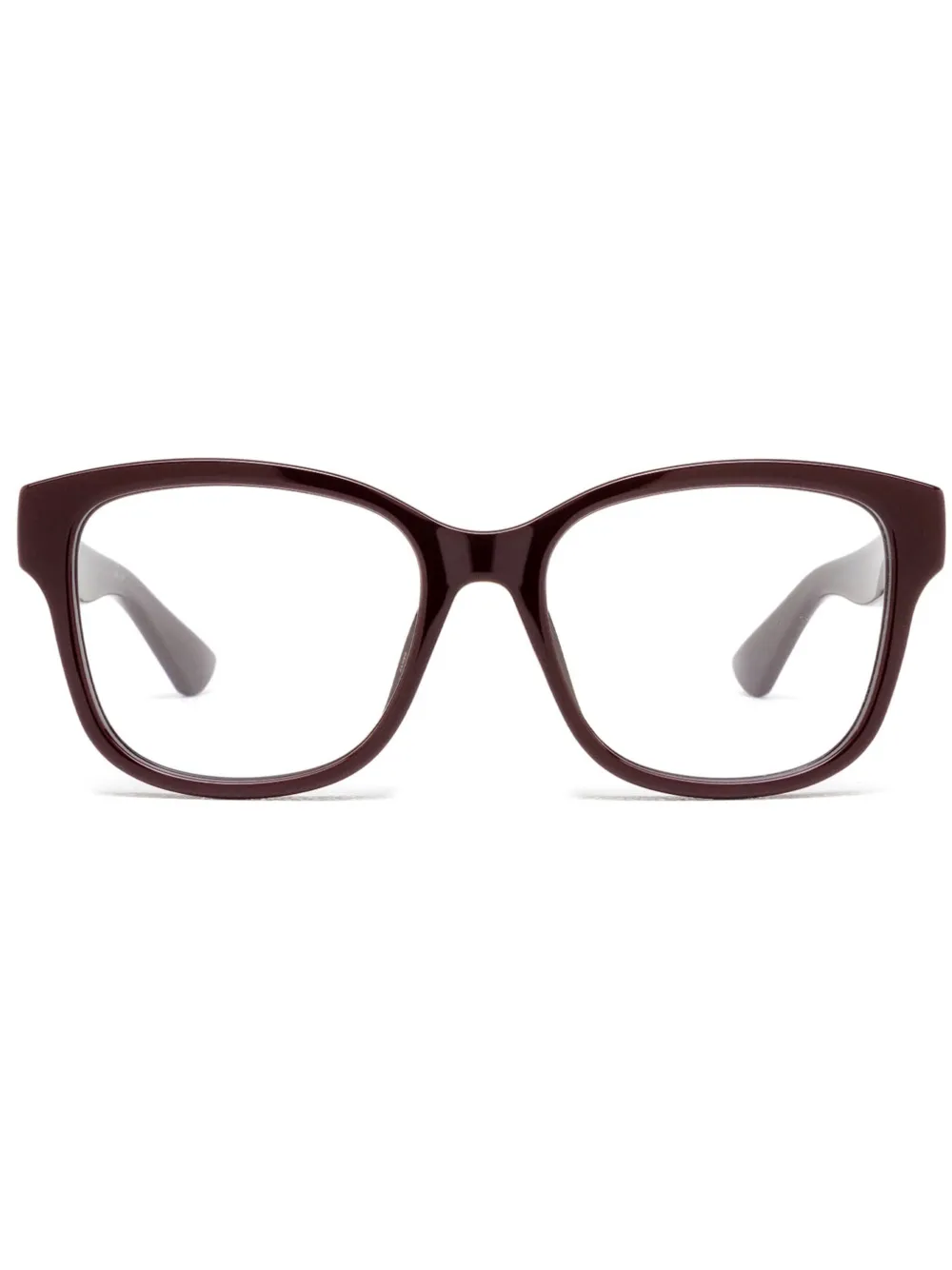 Gucci Eyewear Occhiali con logo inciso - Rosso