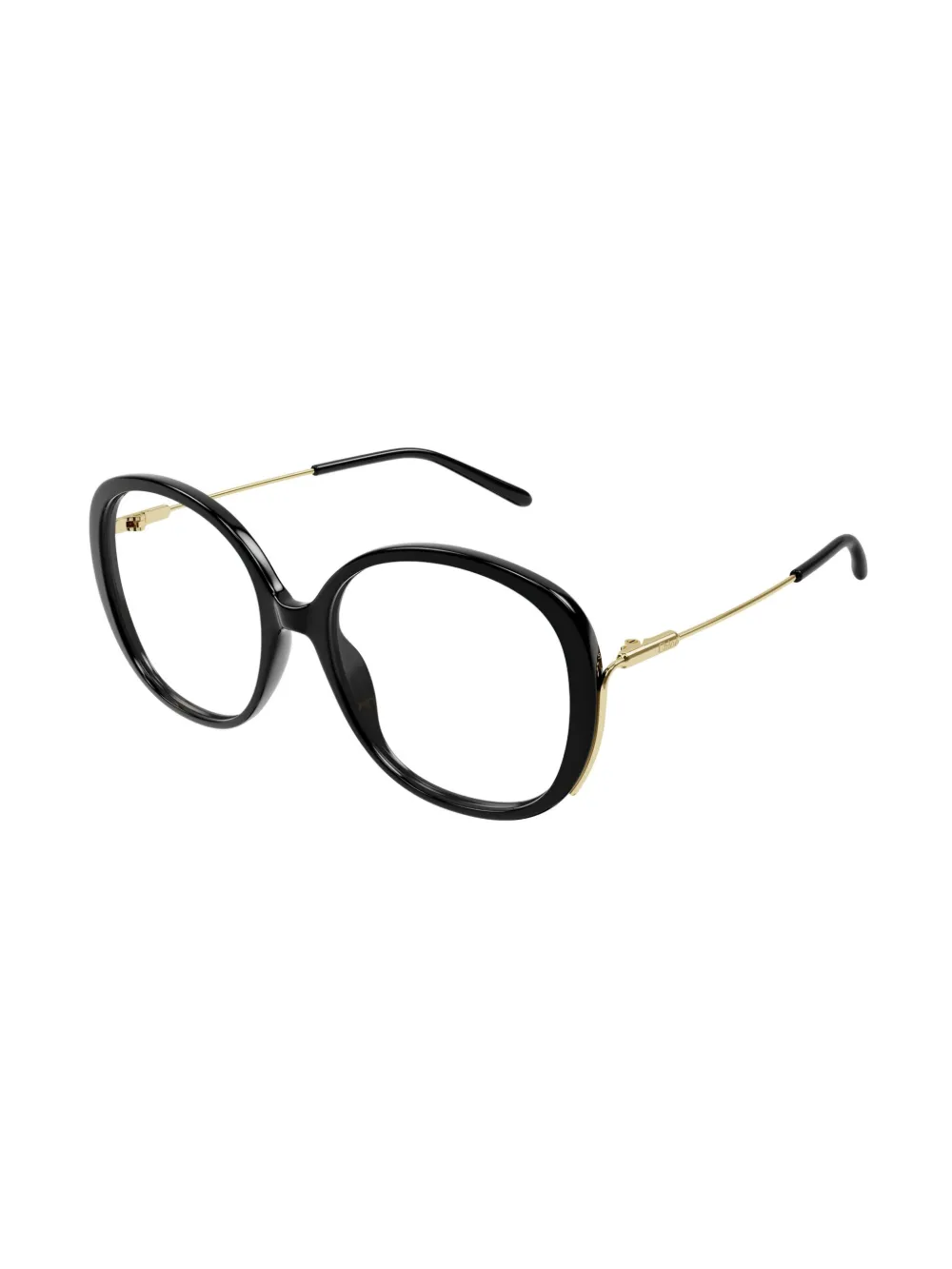 Chloé Eyewear Bril met rond montuur Goud