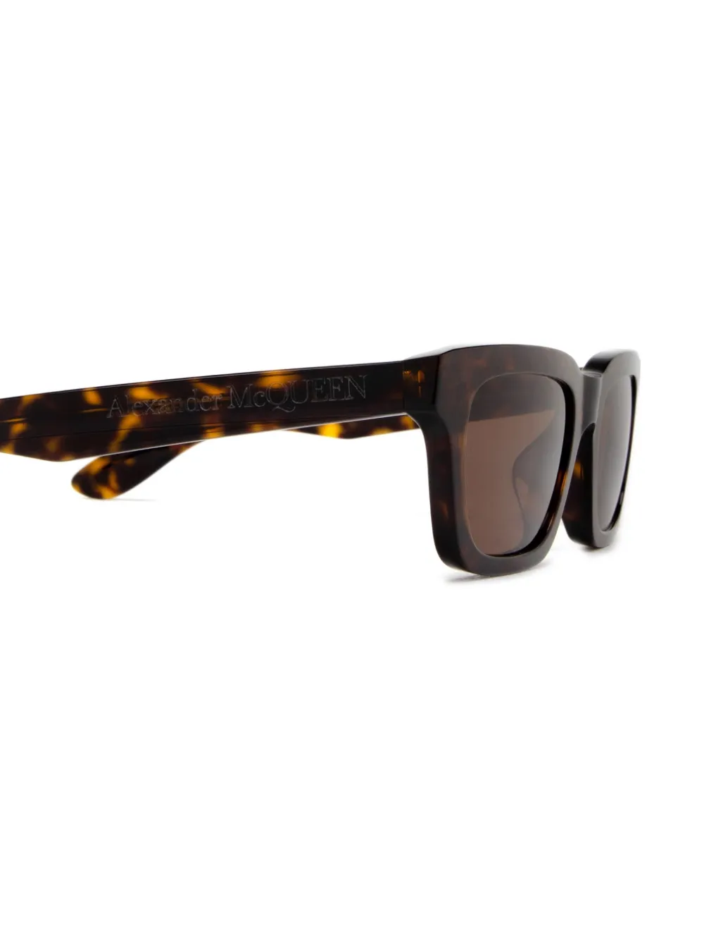 Alexander McQueen Eyewear AM0392S zonnebril Bruin