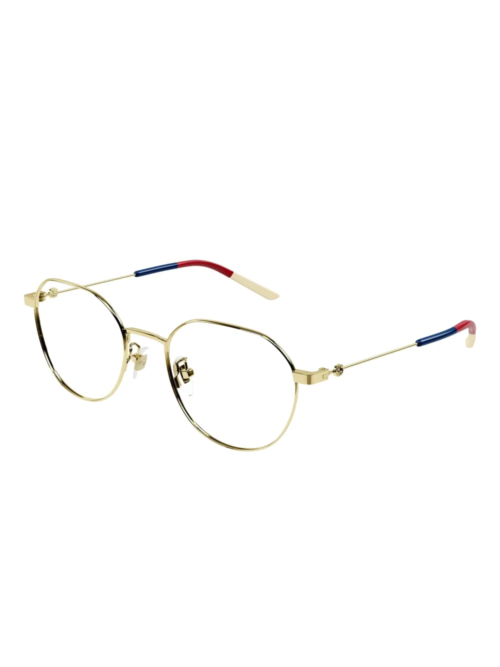 Gucci Eyewear Zonnebril met rond montuur Goud