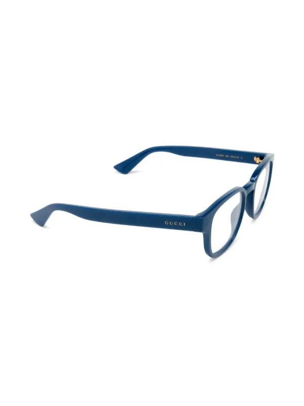 GUCCI メガネ Gucci Eyewear GG1343O スクエア眼鏡フレーム | ブルー | FARFETCH JP