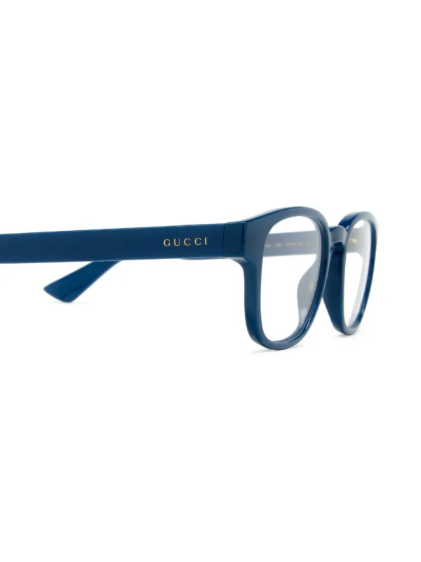 Gucci Eyewear GG1343O スクエア眼鏡フレーム | ブルー | FARFETCH JP
