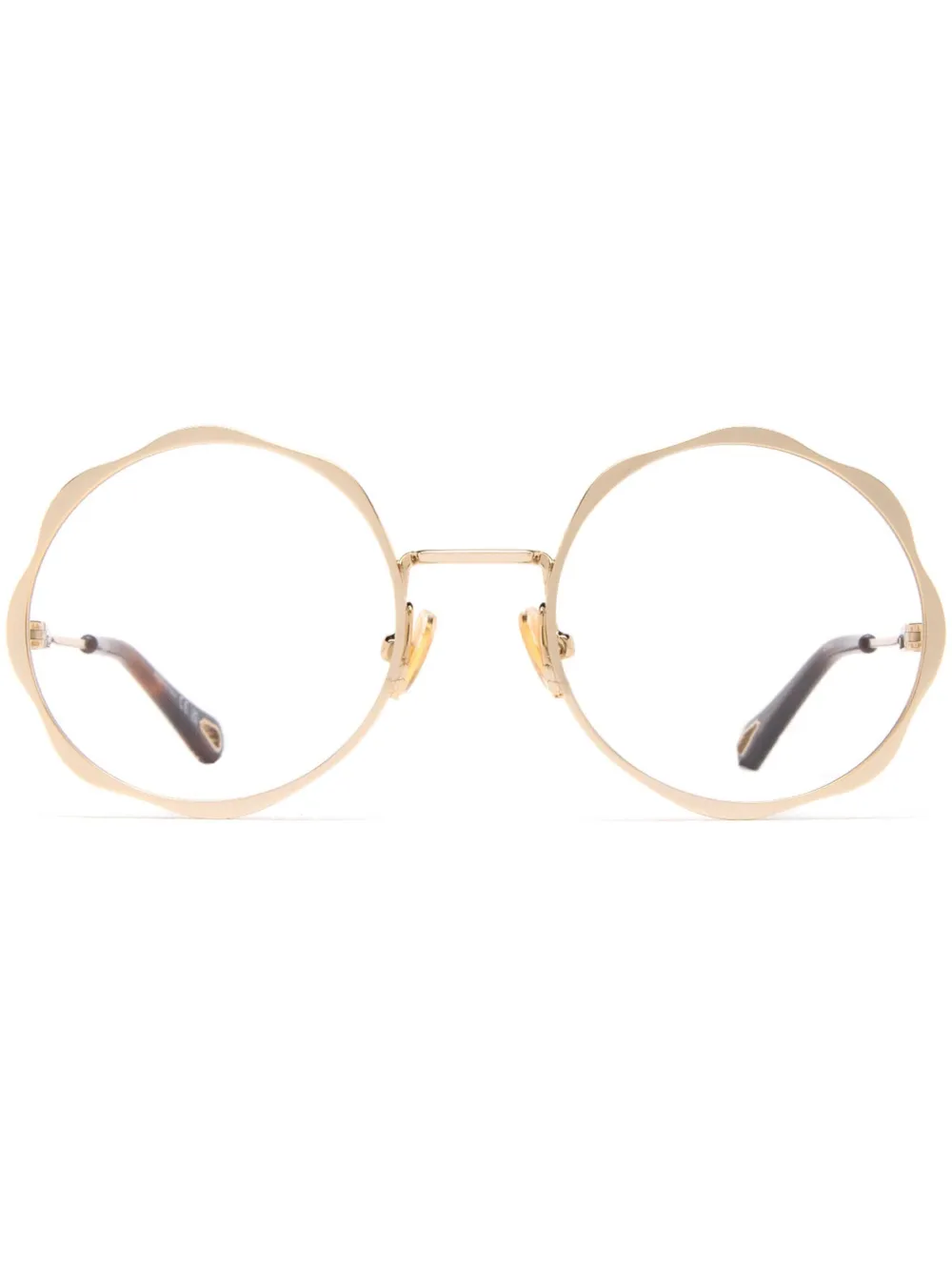 Chloé Eyewear round-frame glasses | Gold | Image 1