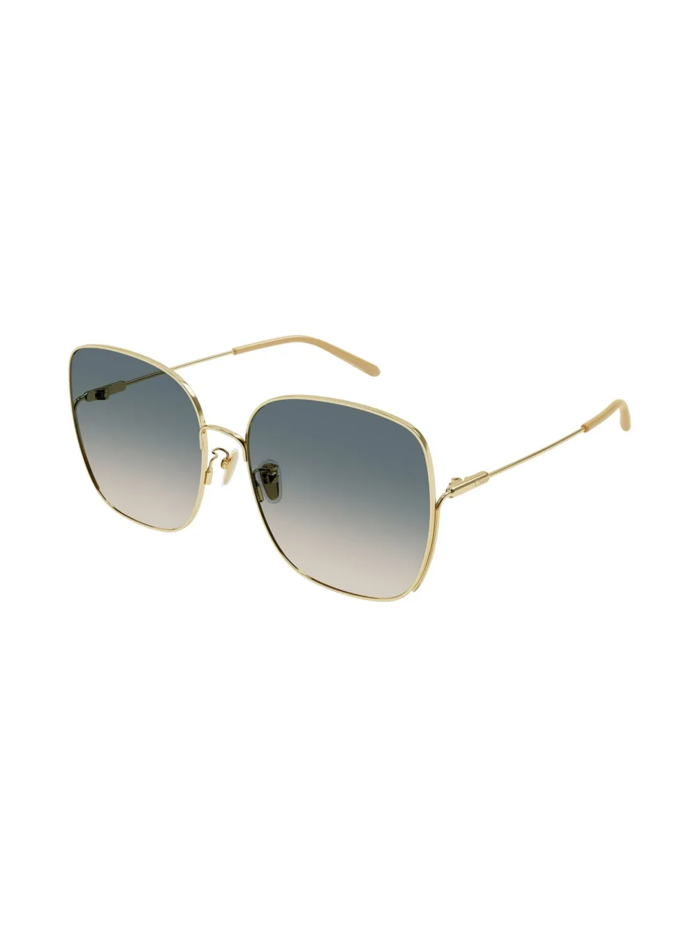 Chloé Eyewear Zonnebril met vierkant montuur - Goud