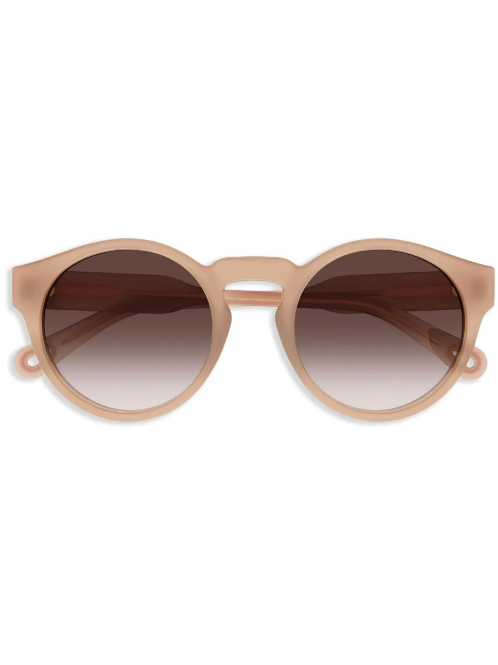 Chloé Eyewear Zonnebril met logoprint Beige