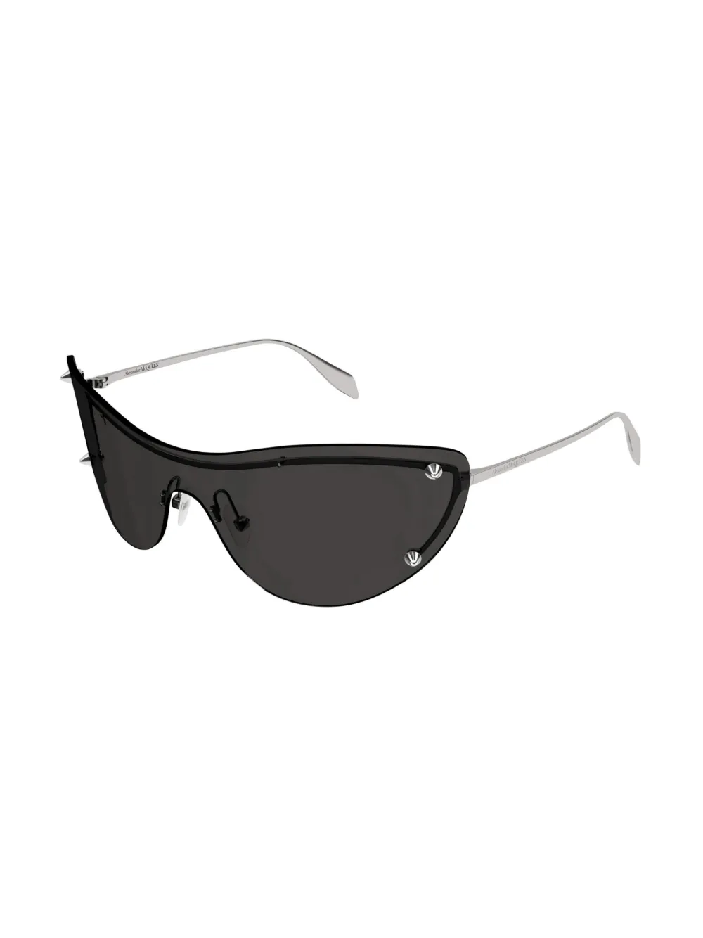 Alexander McQueen Eyewear Zonnebril met oversized montuur Zilver
