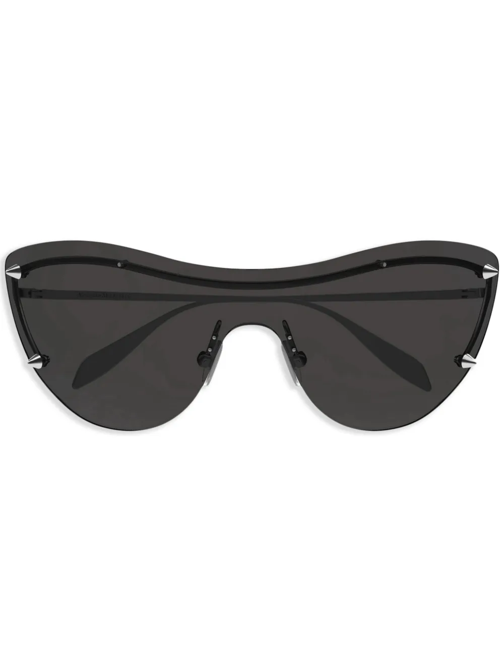 Alexander McQueen Eyewear Sonnenbrille mit Oversized-Gestell - Silber