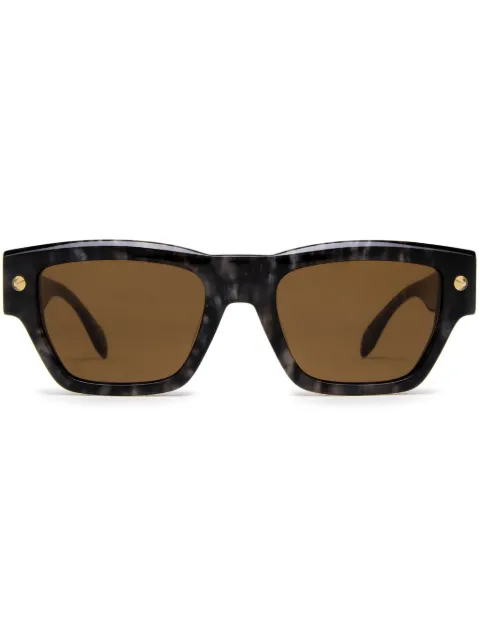 Alexander McQueen Eyewear نظارة شمس بإطار مستطيل