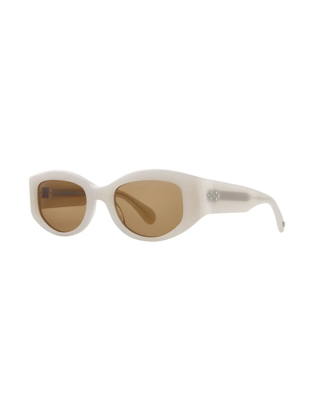 Garrett Leight Retro Biggie zonnebril - Wit