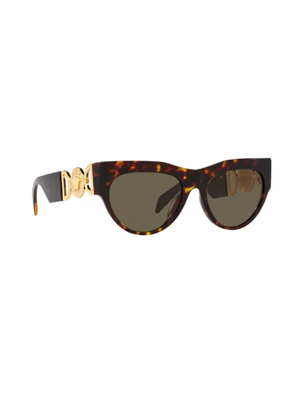Versace Eyewear Lentes De Sol Medusa 95' Marrón FARFETCH EC