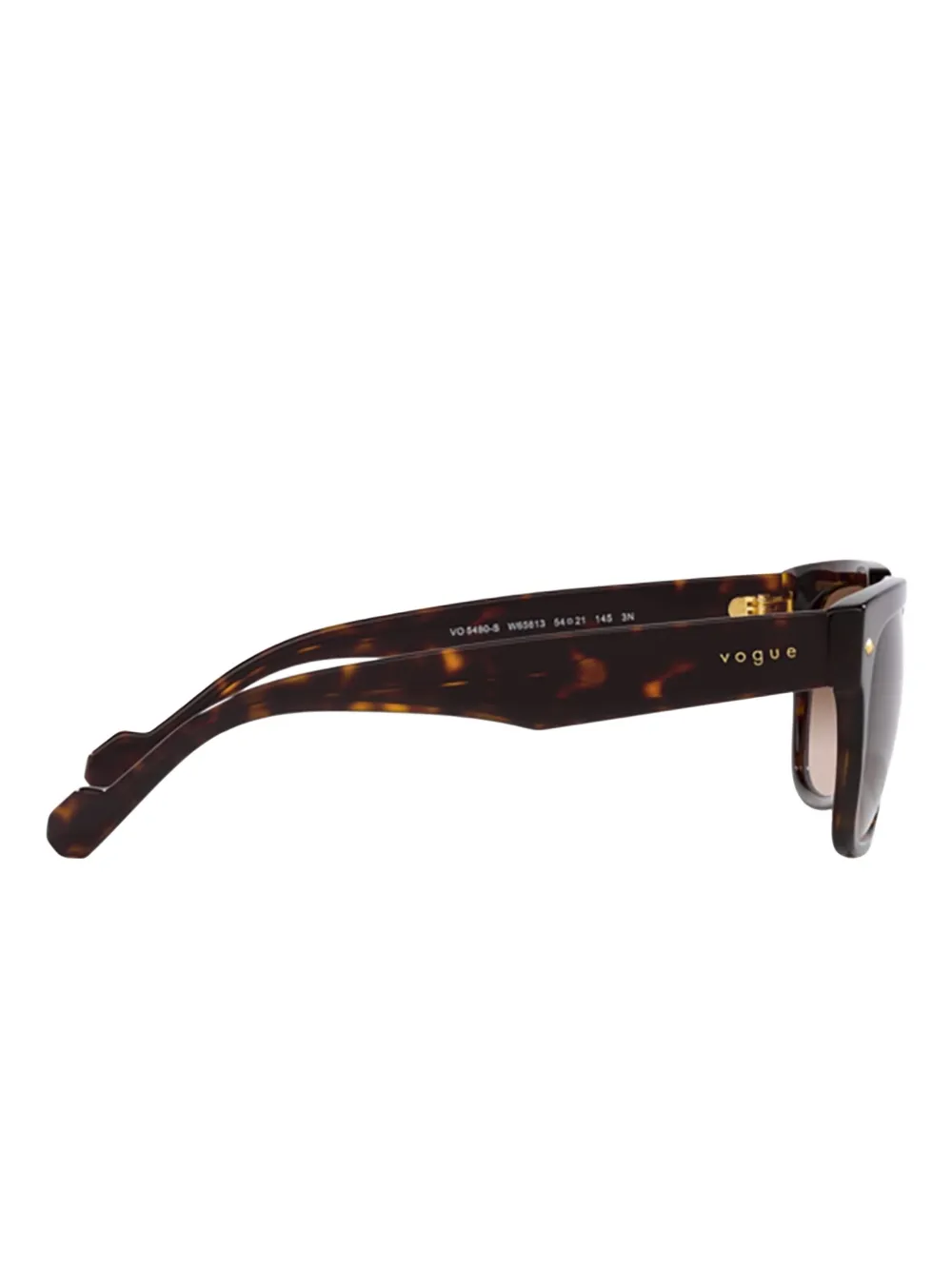 Vogue Eyewear Zonnebril met vierkant montuur Bruin