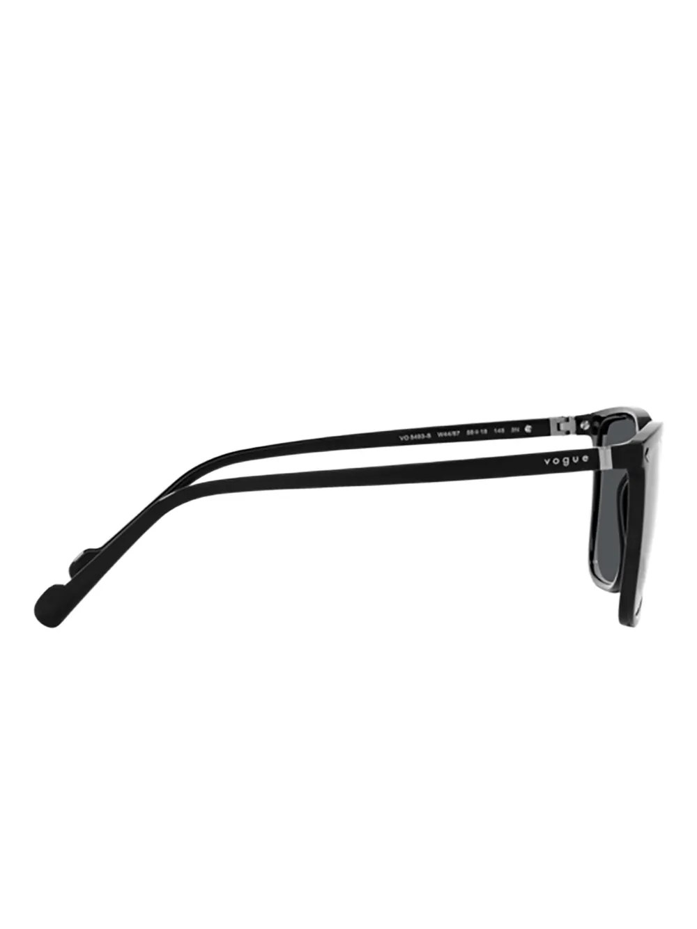 Vogue Eyewear Zonnebril met vierkant montuur Zwart