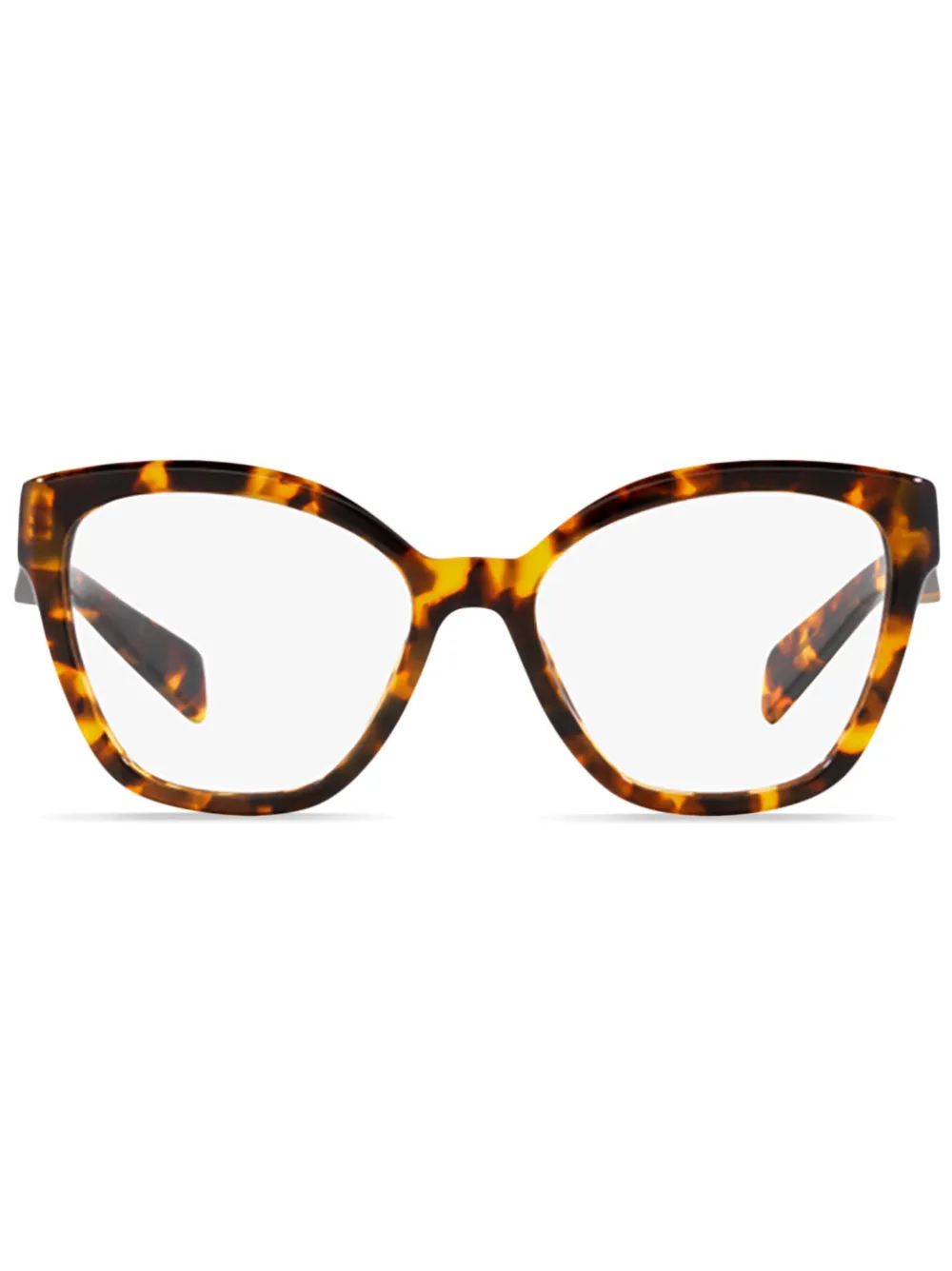 Prada Eyewear oversize-frame glasses | Brown | Image 1
