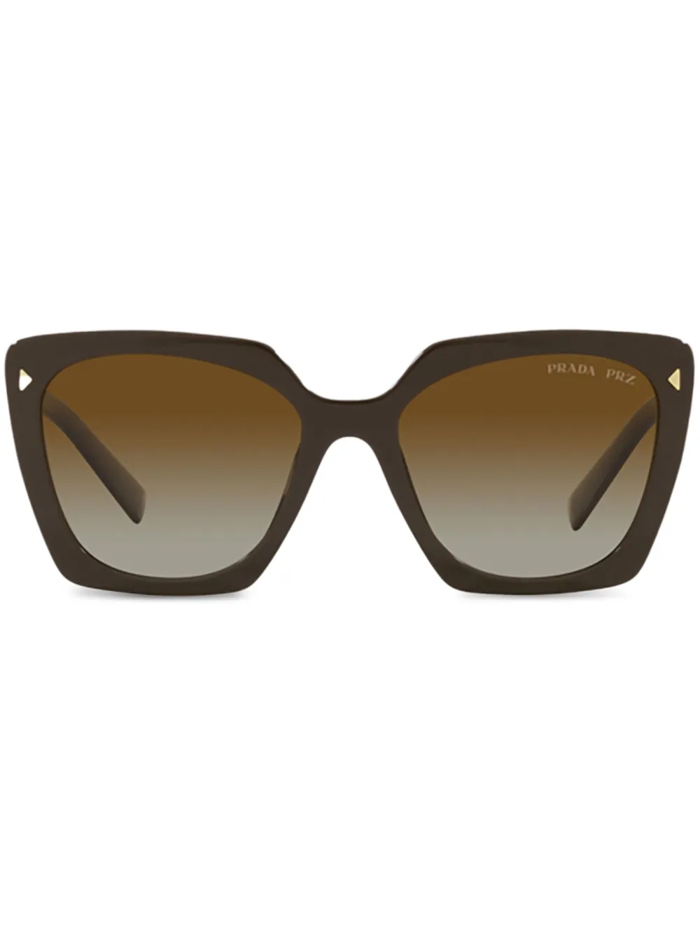 Prada Eyewear Zonnebril met vierkant montuur Groen