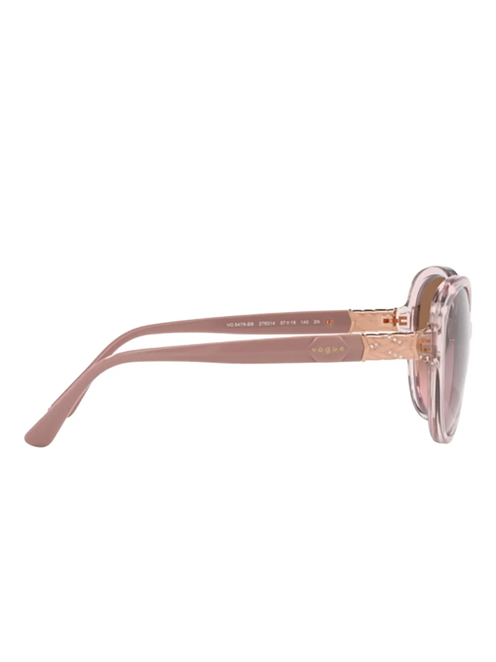 Vogue Eyewear Zonnebril met ovalen montuur Roze