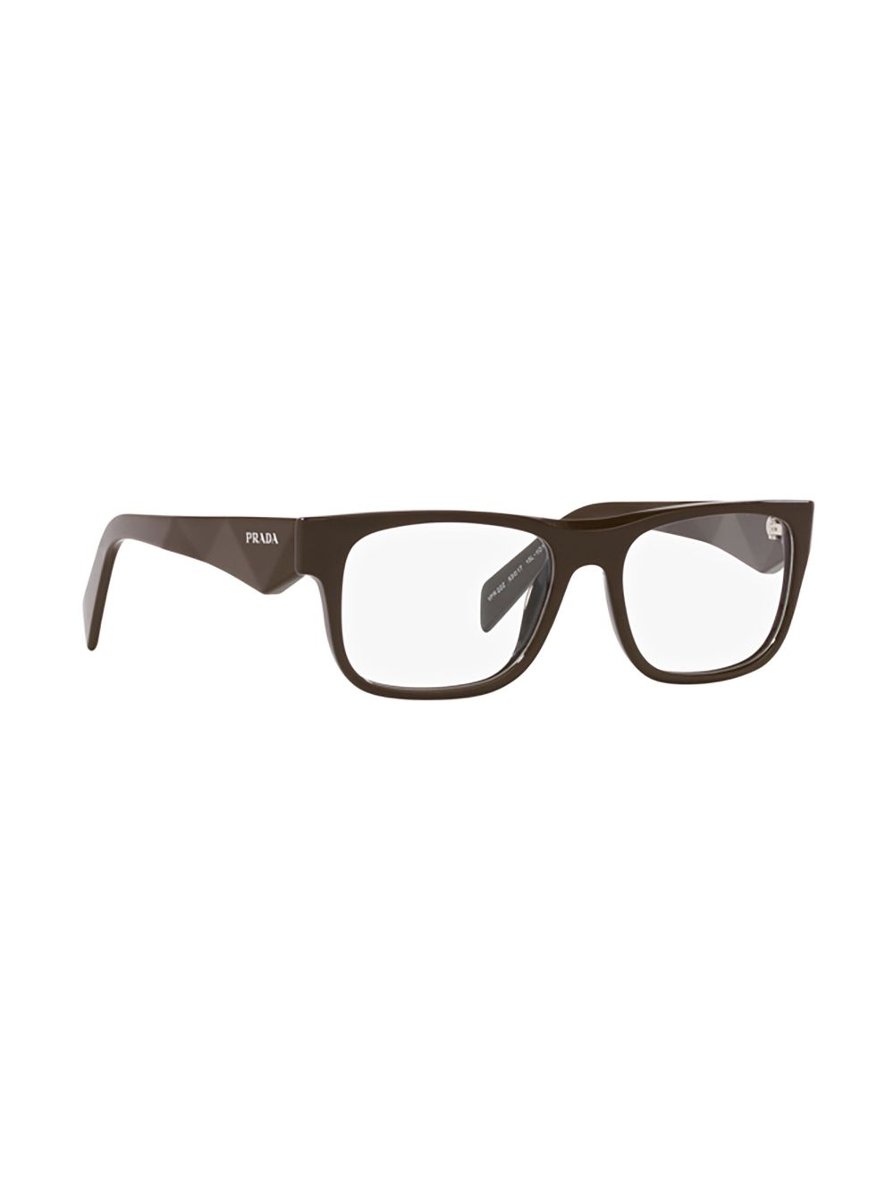 Prada Eyewear Bril met rechthoekig montuur - Bruin