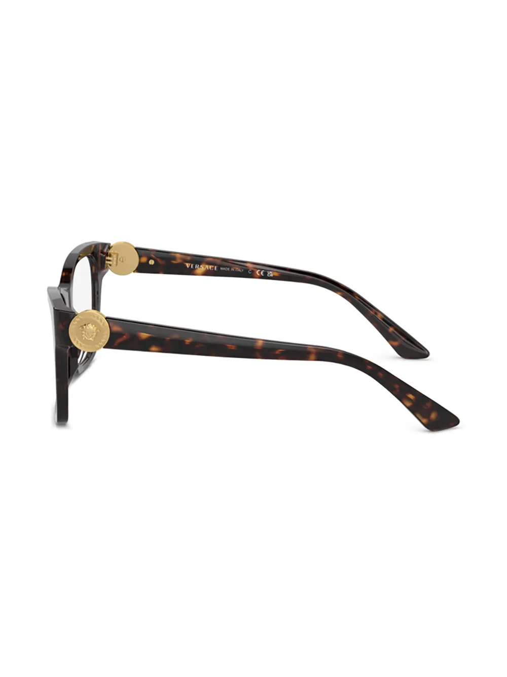 Versace Eyewear Bril met vierkant montuur Bruin