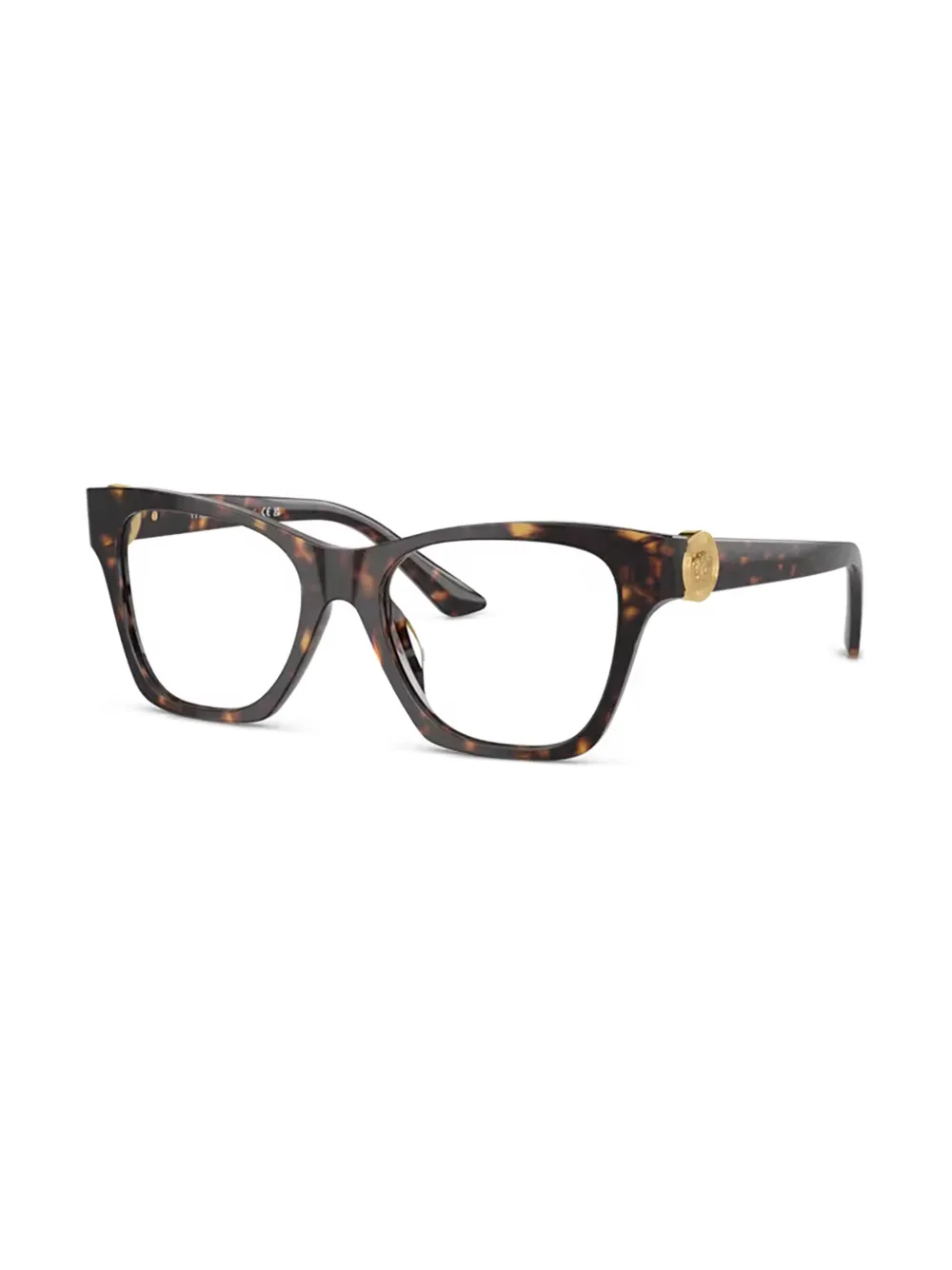 Versace Eyewear Bril met vierkant montuur Bruin