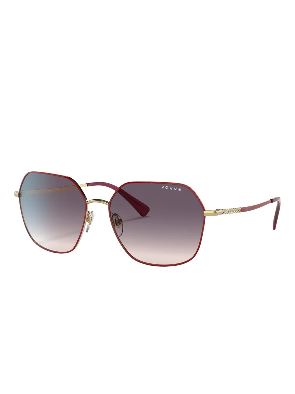 Vogue Eyewear Zonnebril met geometrisch montuur - Rood