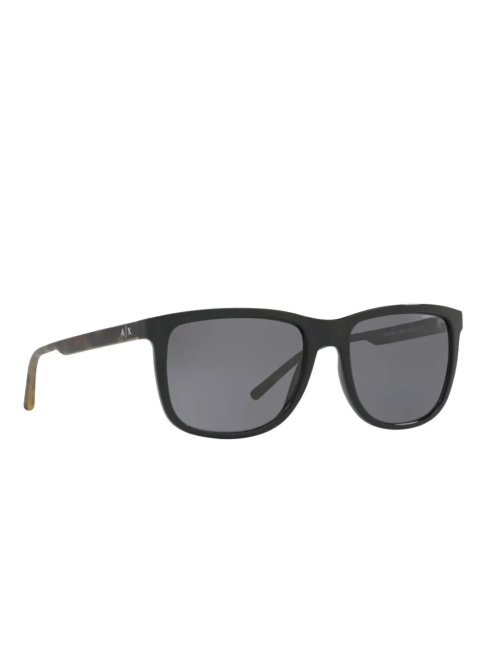 Armani Exchange Zonnebril met vierkant montuur Zwart