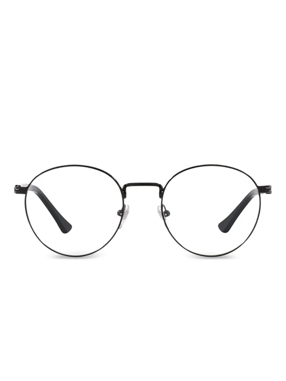 Persol Po1008v Round Glasses In Black