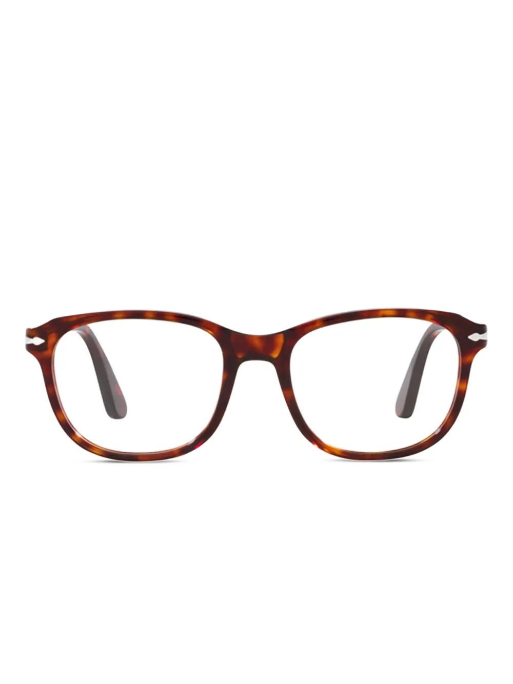 Persol PO1935V bril met rechthoekig montuur en schildpadschild design Bruin